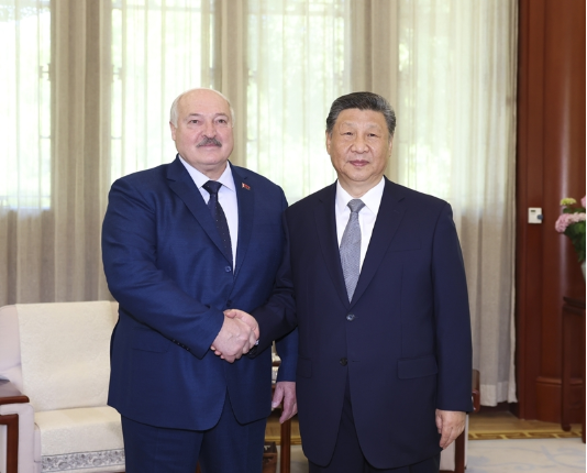 习近平会见白俄罗斯总统卢卡申科